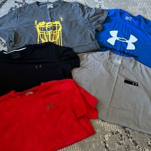 5 mens UnderArmor Tshirts all XL